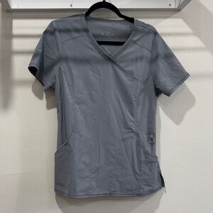 Gray Short Sleeve Women's Top